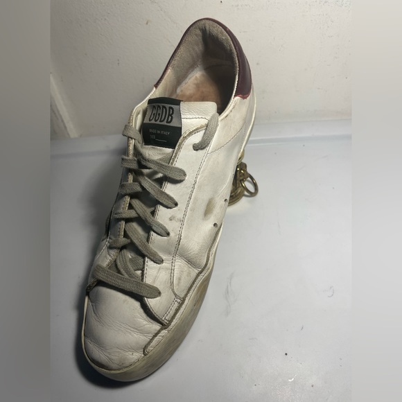 GOLDEN GOOSE súper star white Cherry sz 39 - Picture 9 of 15